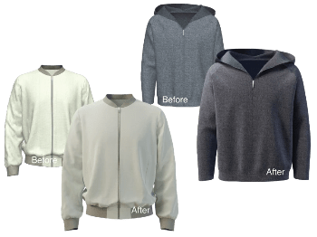 Rendered 3D clothes